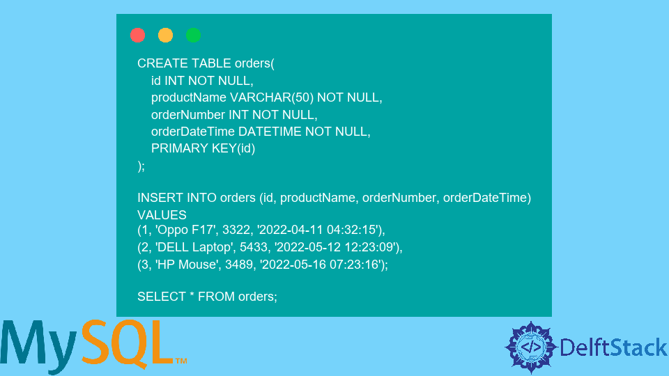 Convert From Datetime Type To Date Only In MySQL Delft Stack